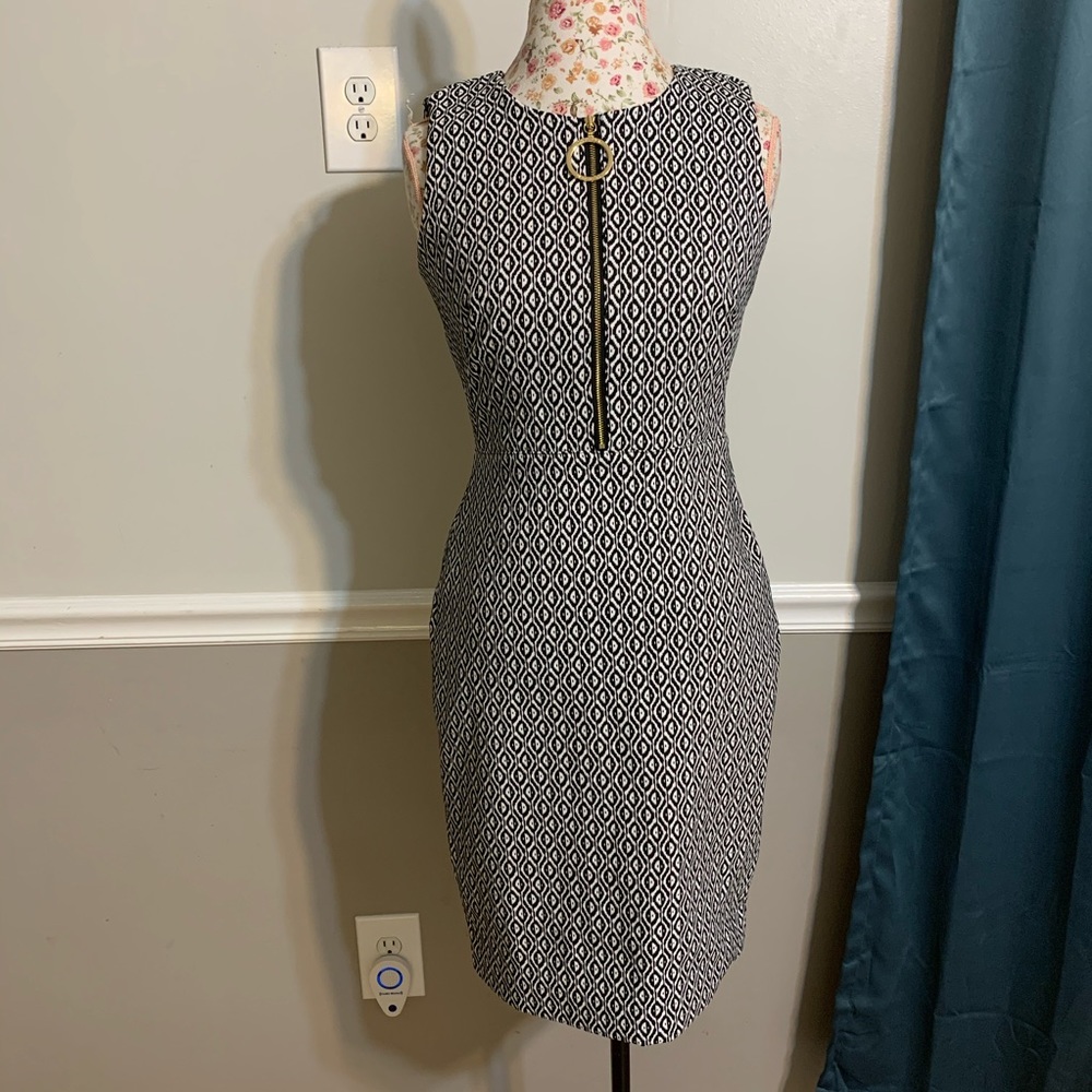 Calvin Klein Zipper Front Sheath Dress